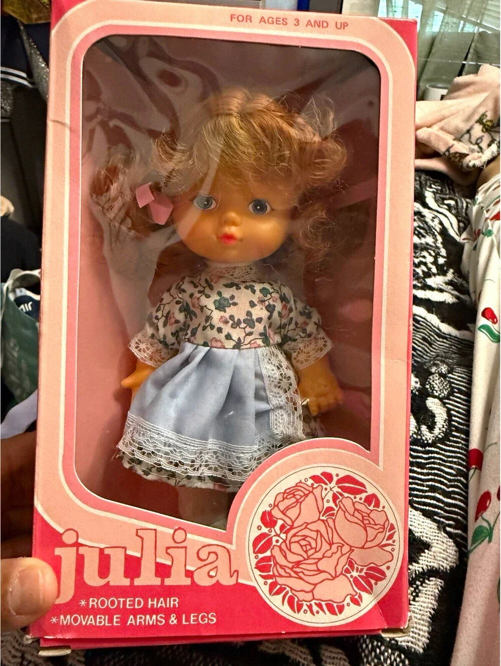 Fishel Toys Ltd. Julia 8in Play Doll Red Curly Rooted Hair Movable Arms Legs
